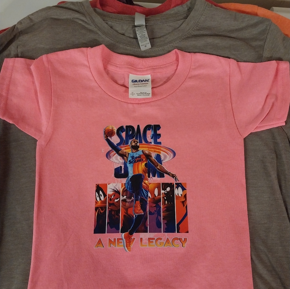 3T Hot Pink girls Space Jam tshirt